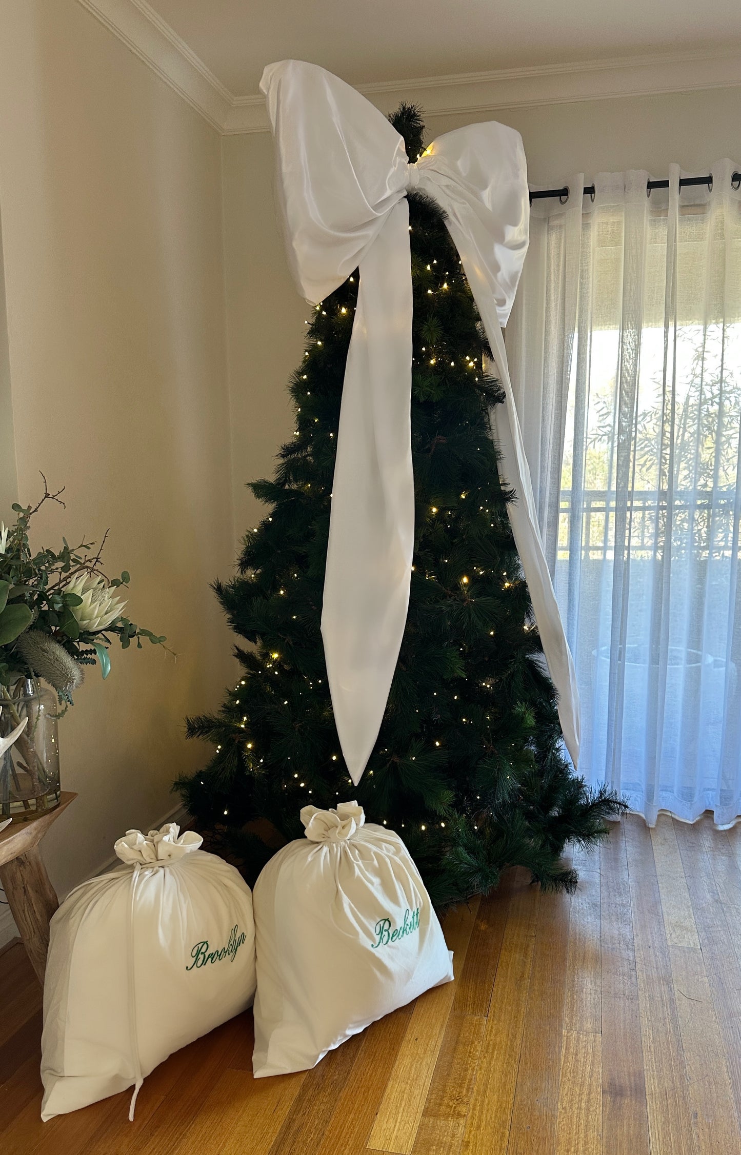 Large Satin Bow Decoration