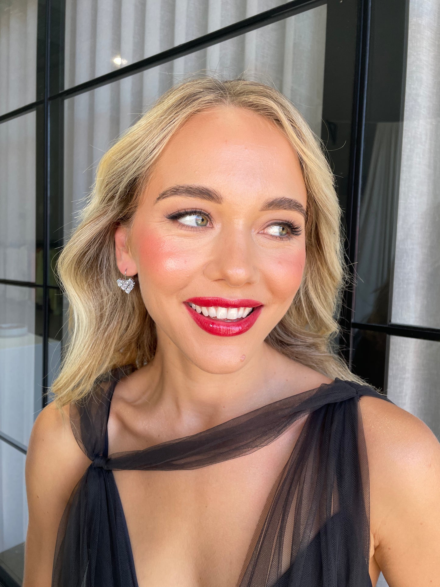 Crystal Heart Earrings