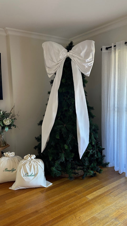 Large Satin Bow Decoration