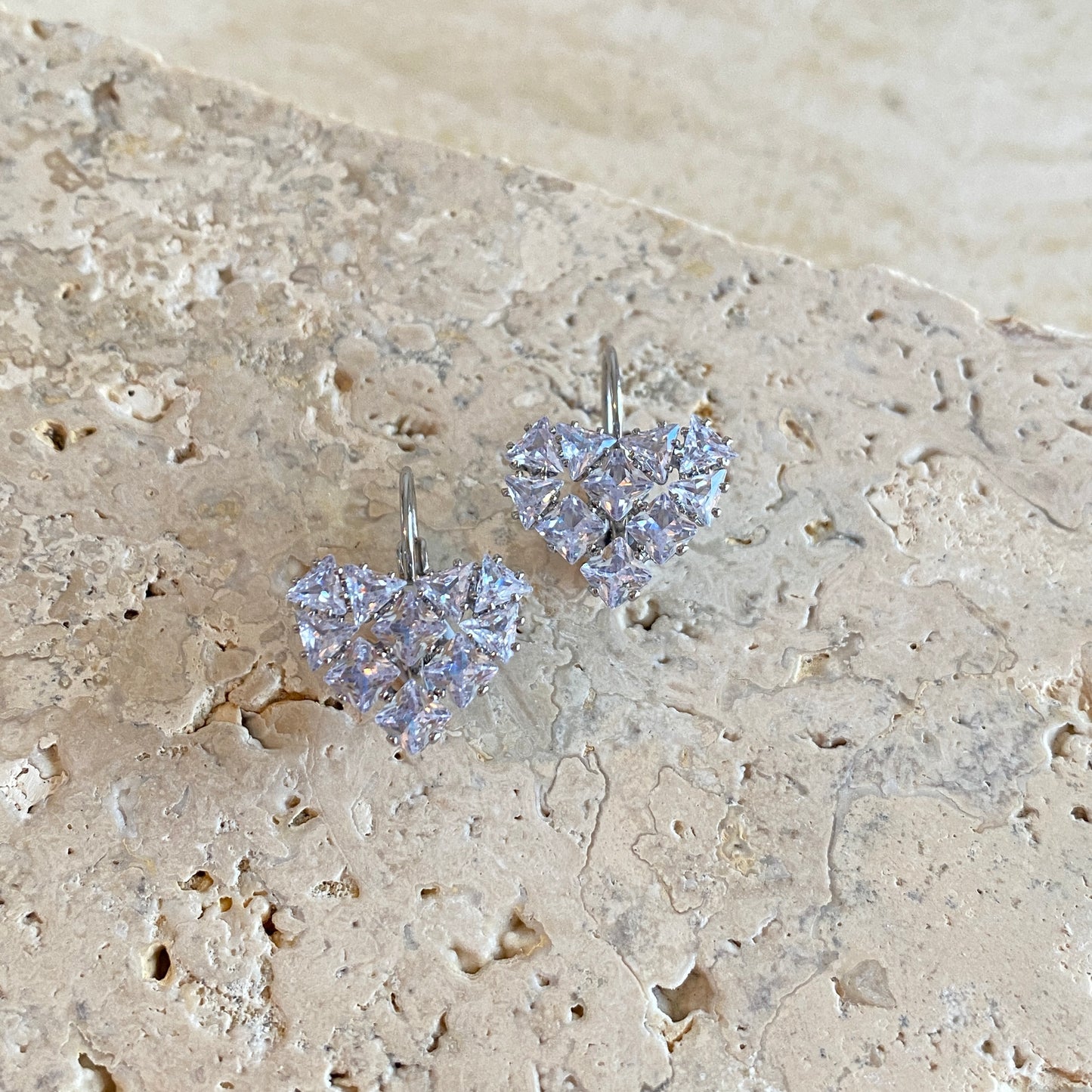 Crystal Heart Earrings