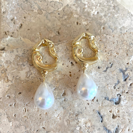Baroque Pearl Drop Earrings