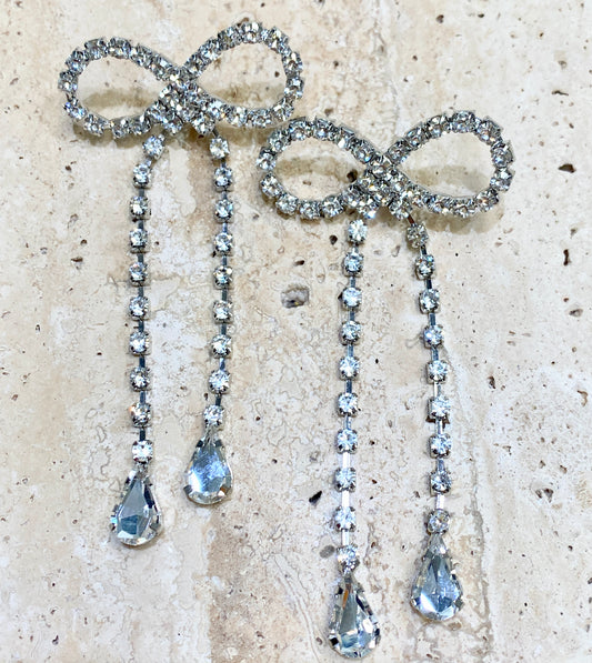 Crystal Bow Earrings